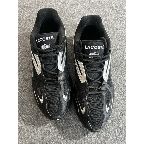 LACOSTE APPAREL L003 2K24 SNEAKERS Trainers Court Men’s Size 12 Black Silver main image 6